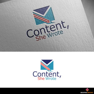 Content, She Wrote | Logo Design by Graphic Bricks