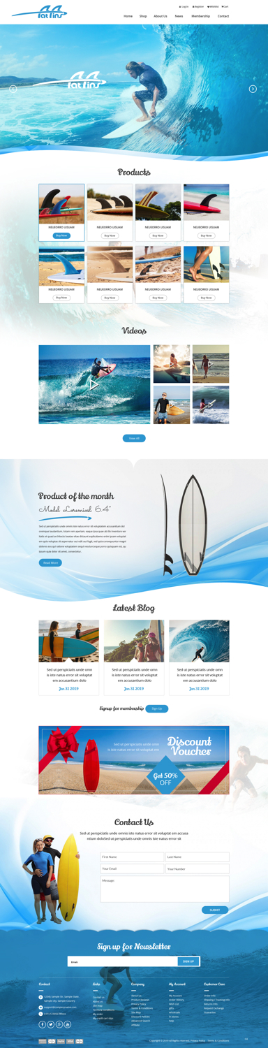 Diseño Web por pb para Fatfins | Diseño: #20910194