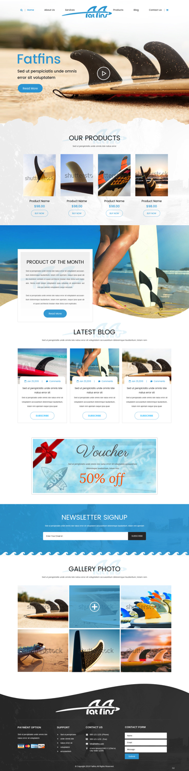 Web Design by pb for Fatfins | Design #20910195