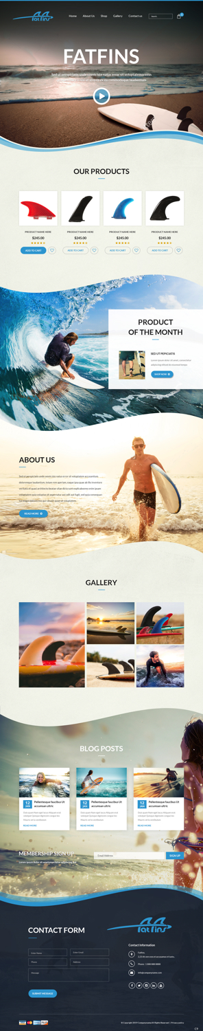 Web Design by pb for Fatfins | Design #20910198