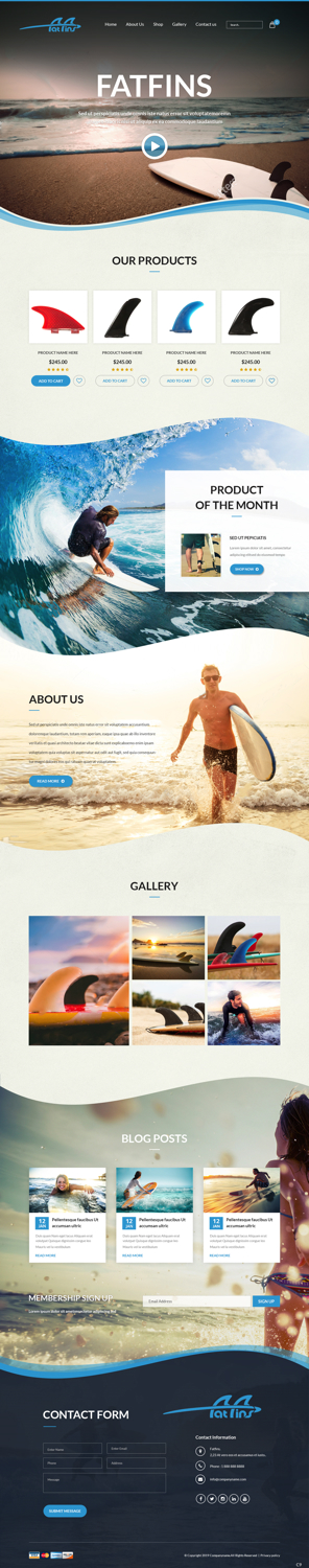Diseño Web por pb para Fatfins | Diseño: #20910198