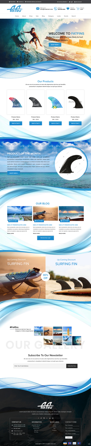 Web Design by pb for Fatfins | Design #20910199