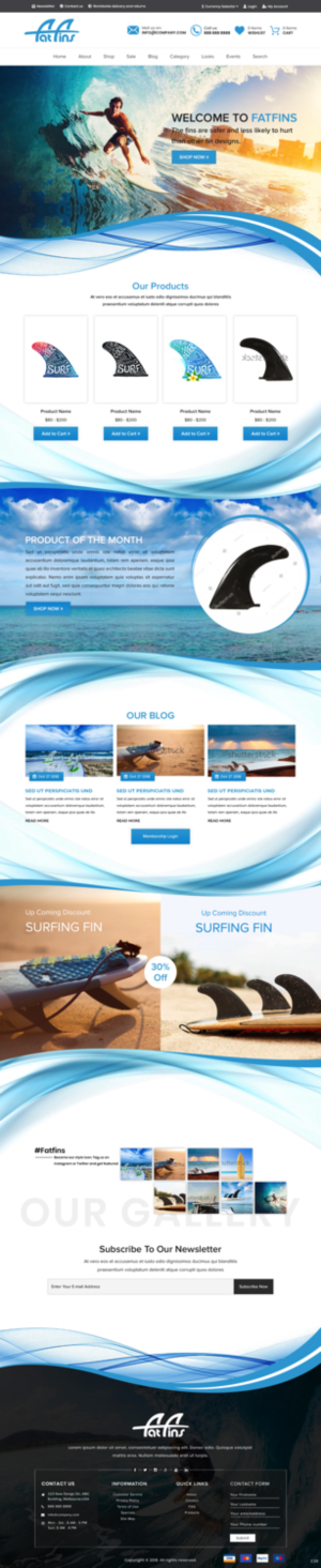 Diseño Web por pb para Fatfins | Diseño: #20910199