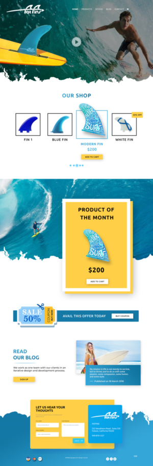 Diseño Web por pb para Fatfins | Diseño: #20910200