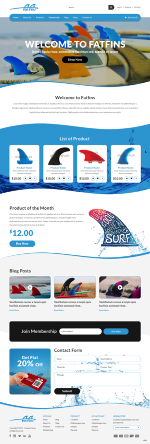 Diseño Web por pb para Fatfins | Diseño: #20910201