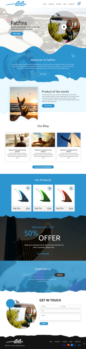 Diseño Web por pb para Fatfins | Diseño: #20910202