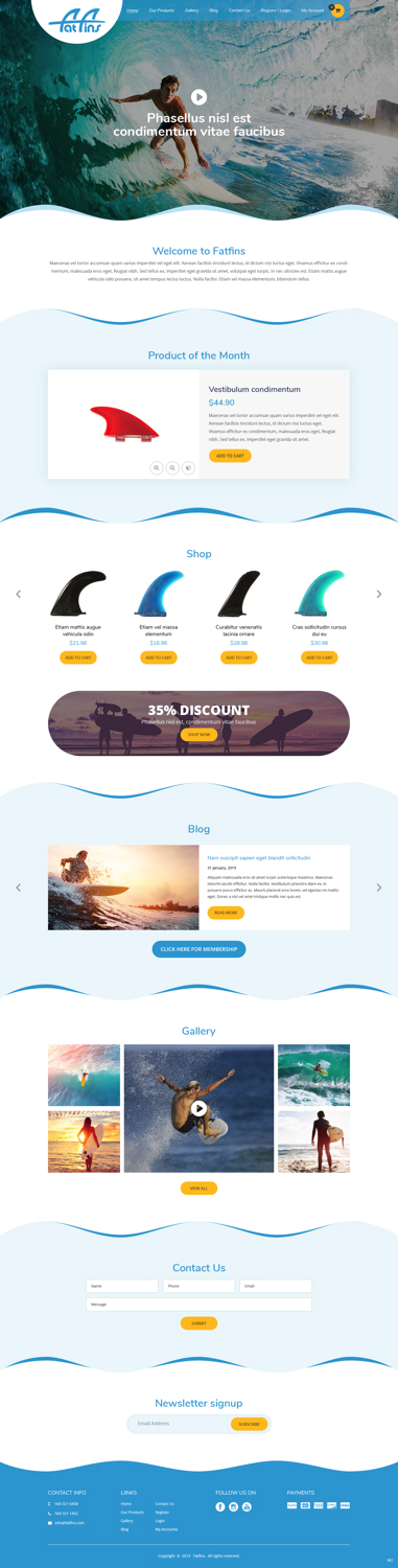 Web Design by pb for Fatfins | Design #20910203