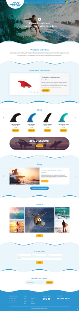 Diseño Web por pb para Fatfins | Diseño: #20910203