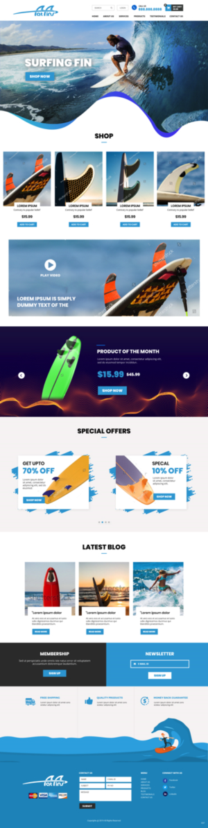 Diseño Web por pb para Fatfins | Diseño: #20910207