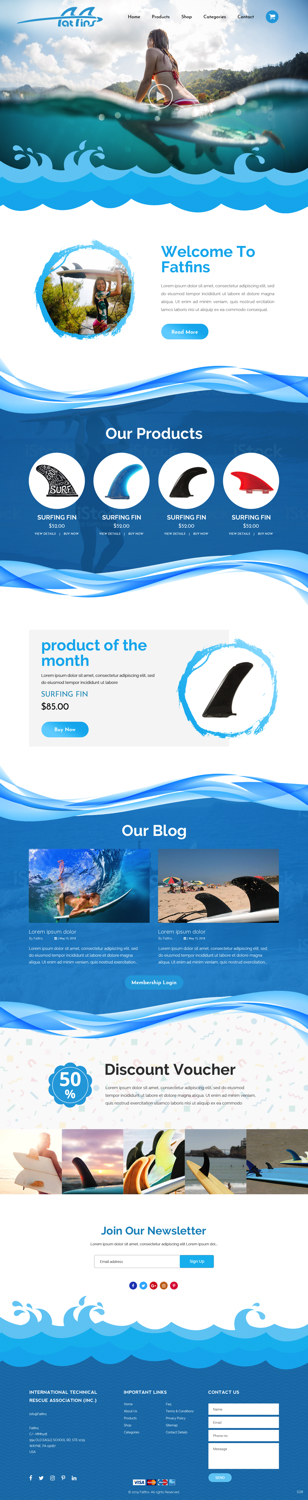 Web Design by pb for Fatfins | Design #20918935