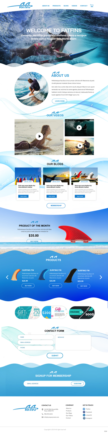 Web Design by pb for Fatfins | Design #20918936