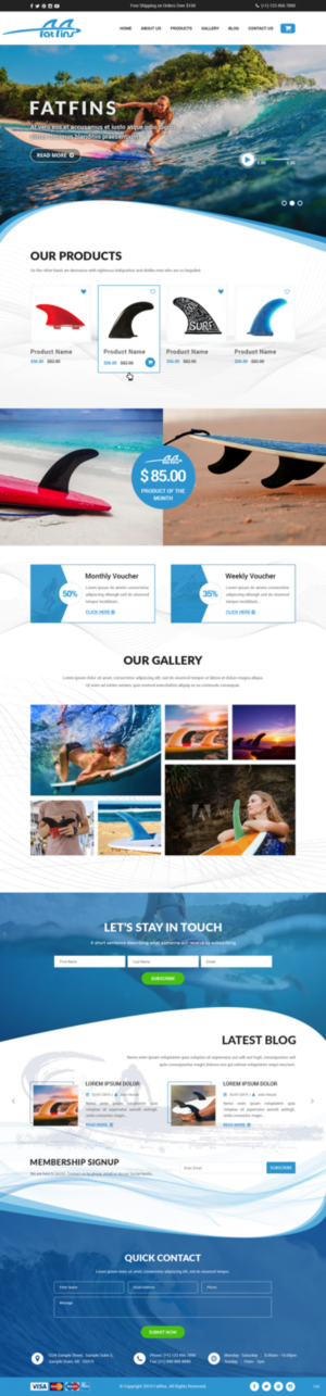 Diseño Web por pb para Fatfins | Diseño: #20918937