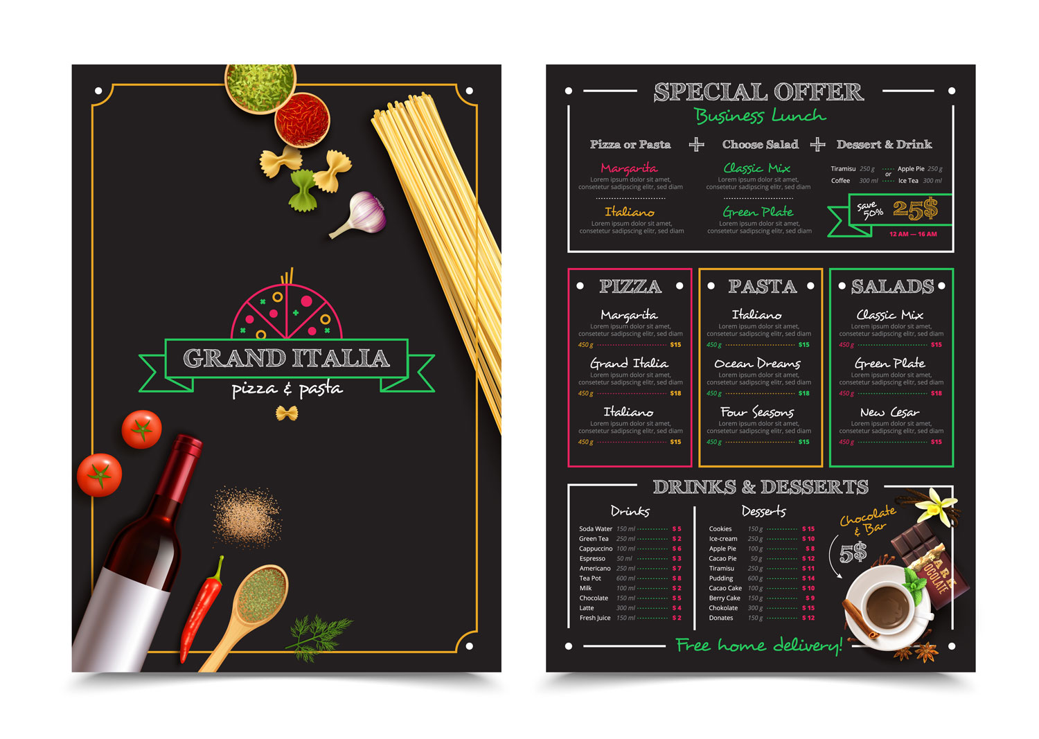 Diseño de Menú por farins88 para este proyecto | Diseño #21253904