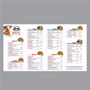 Menu Design by fastdesign360
