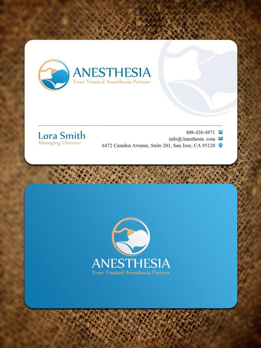 Business Card Design by Sandaruwan for MacKinnon Anesthesia PLLC | Design #20911074
