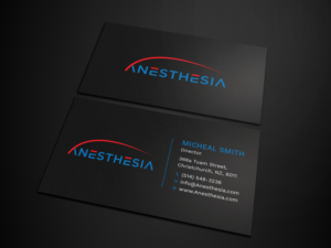 Business Card Design by Tripti Ranjan Gain for MacKinnon Anesthesia PLLC | Design: #20930053