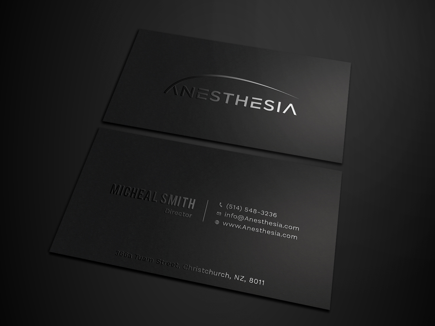 Business Card Design by Tripti Ranjan Gain for MacKinnon Anesthesia PLLC | Design #20930059