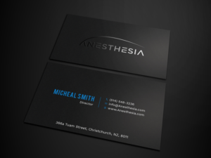 Business Card Design by Tripti Ranjan Gain for MacKinnon Anesthesia PLLC | Design: #20930060