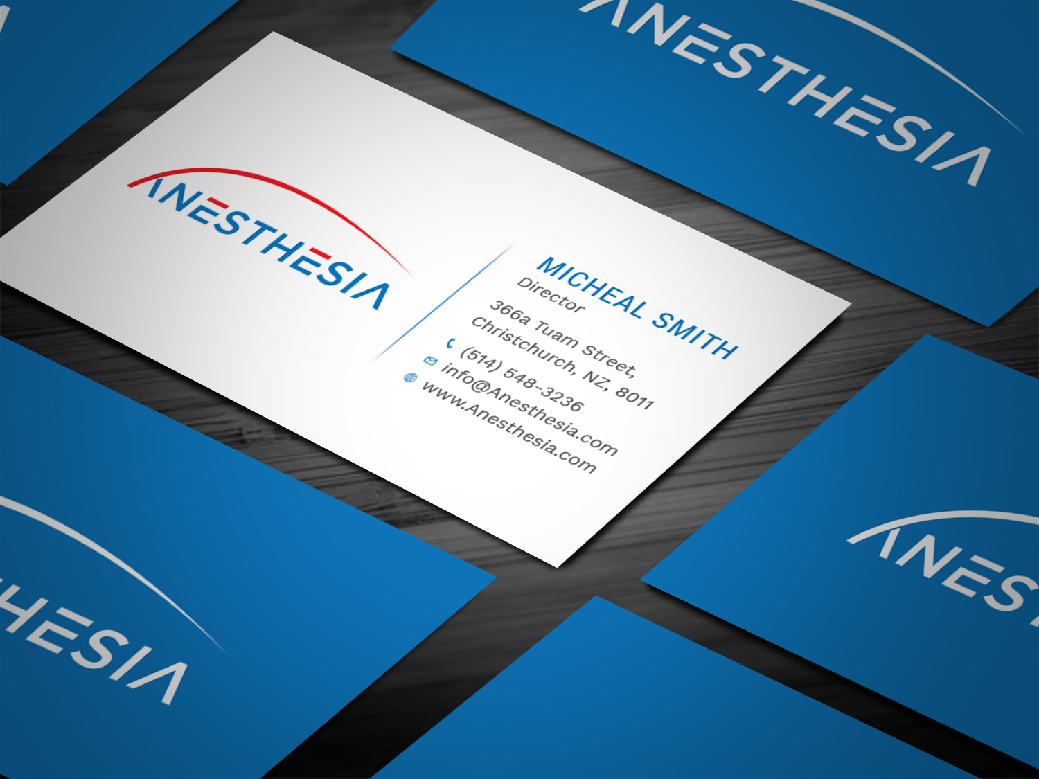 Business Card Design by Tripti Ranjan Gain for MacKinnon Anesthesia PLLC | Design #20930061