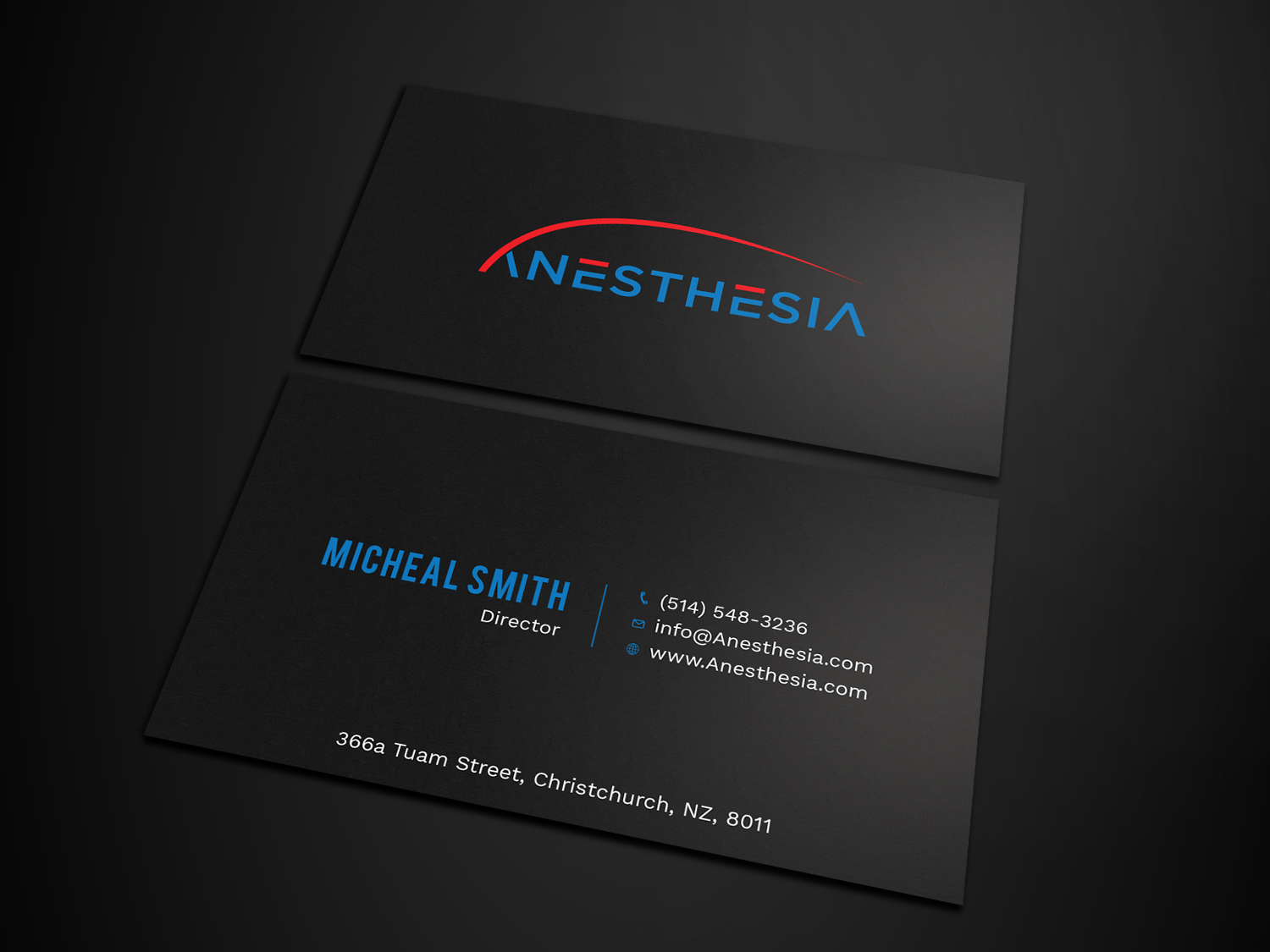 Business Card Design by Tripti Ranjan Gain for MacKinnon Anesthesia PLLC | Design #20930062