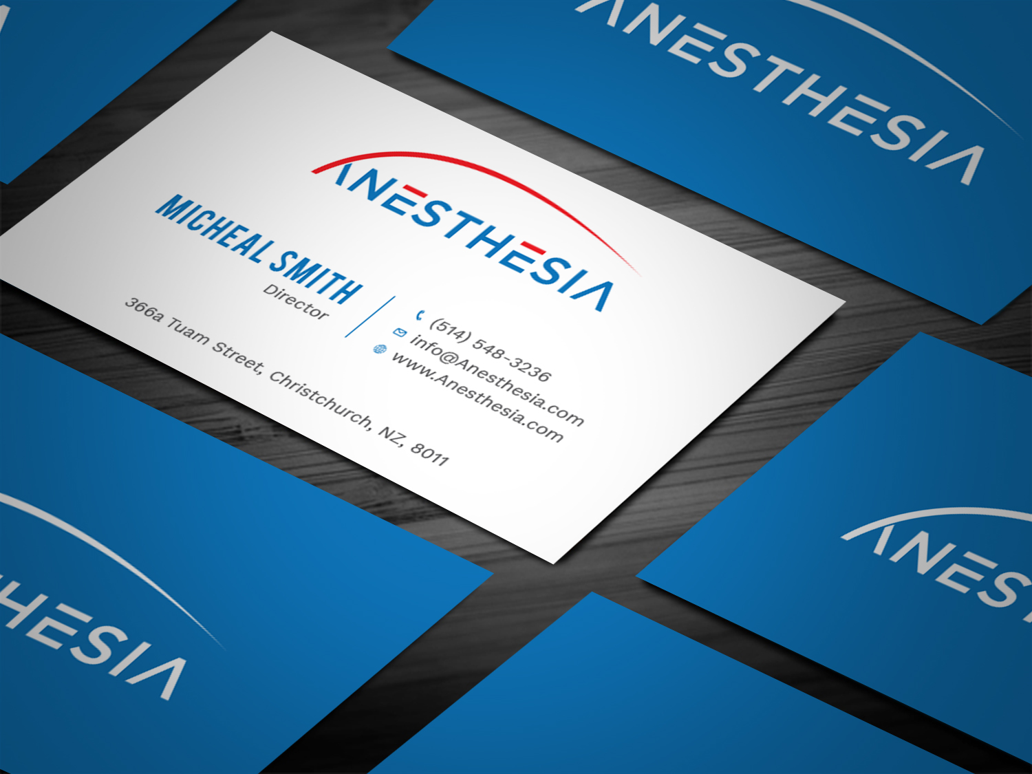Business Card Design by Tripti Ranjan Gain for MacKinnon Anesthesia PLLC | Design #20930063
