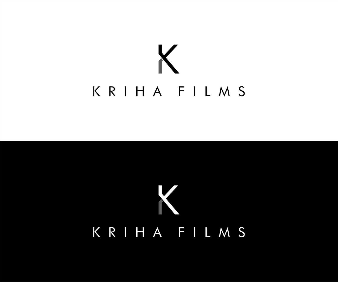 Diseño de Logo por yudishcore para Kriha Films | Diseño #20984728