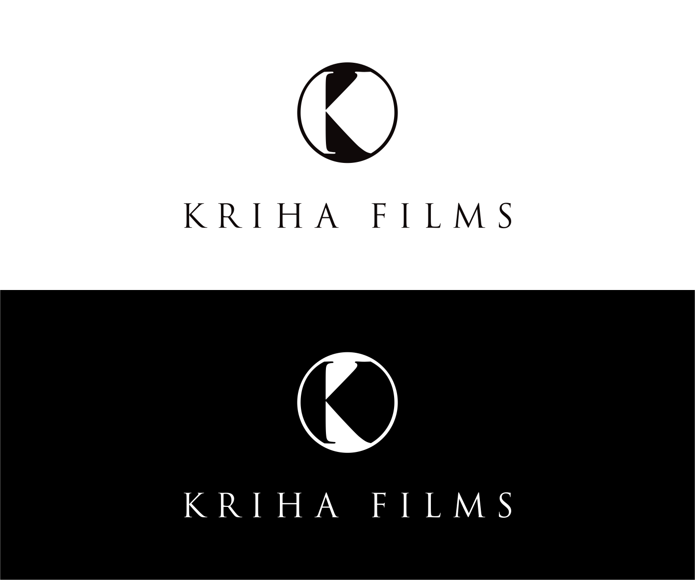 Diseño de Logo por yudishcore para Kriha Films | Diseño #20985883
