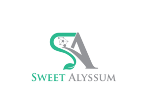 Sweet Alyssum  (company name), Combining nature + science (still deciding on the additional words outside of sweet Alyssum. Not sure if they will fit or feel right on a small bottle) | Logo Design by arena plip
