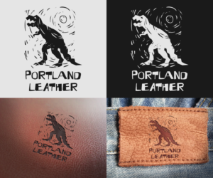 Portland Leather | Logo Design by H-H Arts