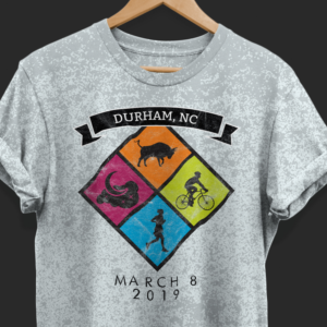 Bull Moon Ride and Run Race T-Shirt | T-shirt Design by Ngoeg