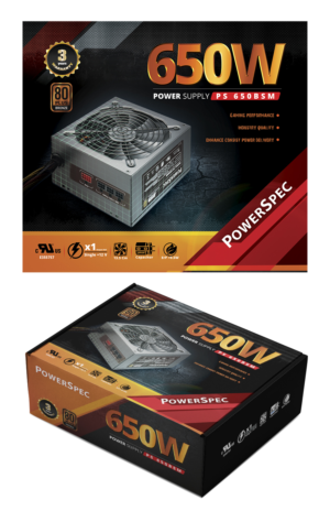 Powerspec Power Supply  | Packaging Design by Navisol Creatives