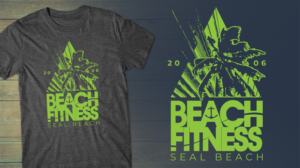 T-shirt Design by db1404 for Beach Fitness | Design: #20920591