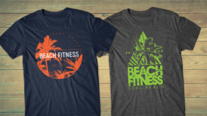 T-shirt Design by db1404 for Beach Fitness | Design: #20921172