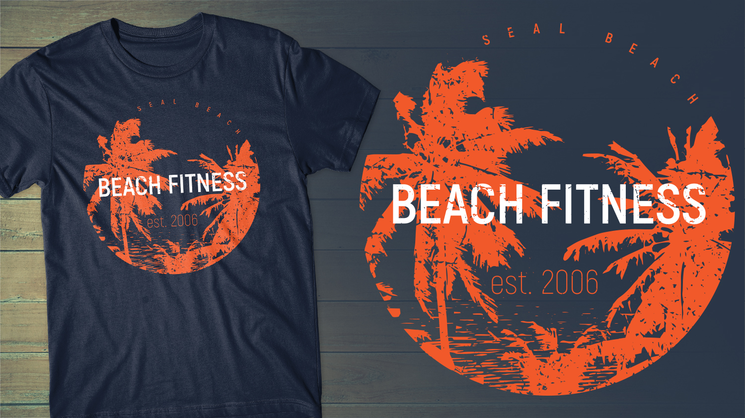 T-shirt Design by db1404 for Beach Fitness | Design #21014970