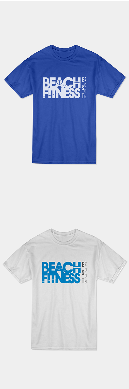 T-shirt Design by SteffySummer for Beach Fitness | Design #20934044