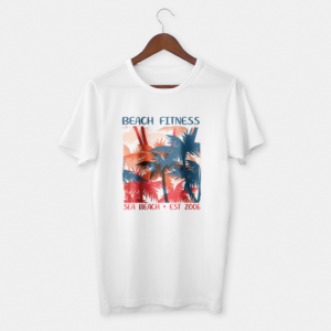 T-shirt Design by JanuXart for Beach Fitness | Design: #20936119