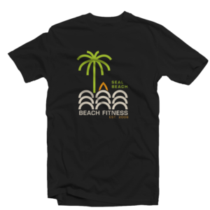 Beach Fitness Tee, Seal Beach (1) | T-Shirt-Design von Ngoeg