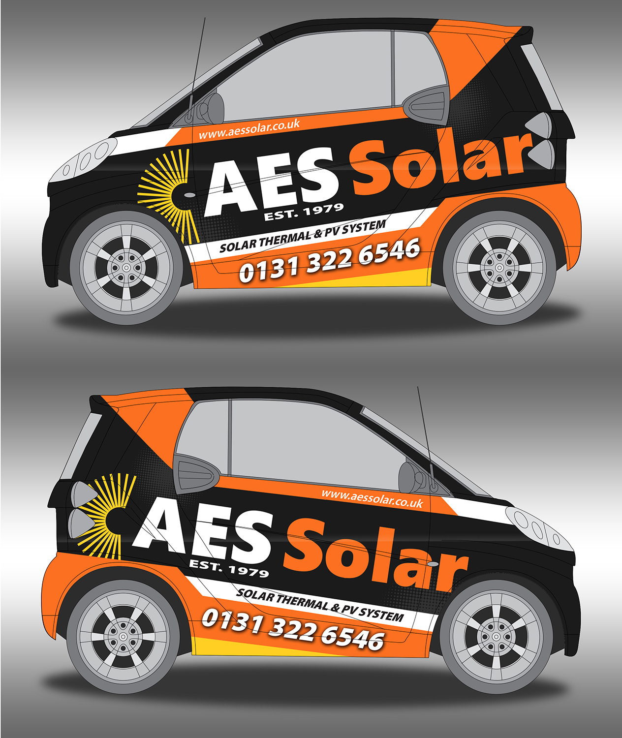 Car Wrap Design by dedenambrol for AES Solar | Design #20997935