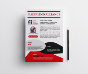 James Lind Alliance - Paediatric Lower Limb Surgery Priorities Setting Partnership | Diseño de Flyer por JK18