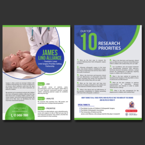 James Lind Alliance - Paediatric Lower Limb Surgery Priorities Setting Partnership | Diseño de Flyer por Schöpfer
