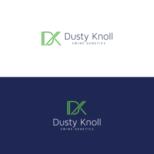 Dusty Knoll Swine Genetics  | Logo Design by Paperfox Designs