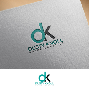 Dusty Knoll Swine Genetics  | Logo Design by ClearDesign