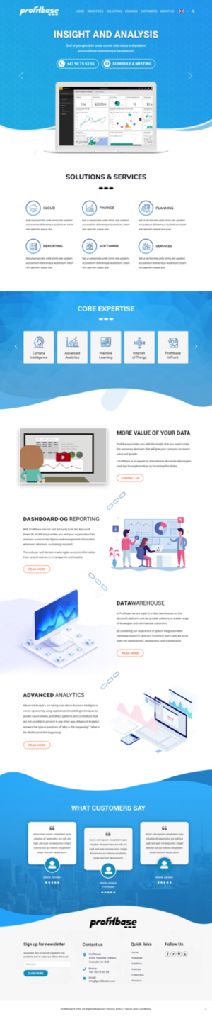 Web Design by pb for Profitbase | Design: #20918795