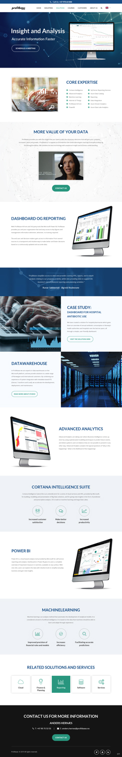 Diseño Web por pb para Profitbase | Diseño #20918802