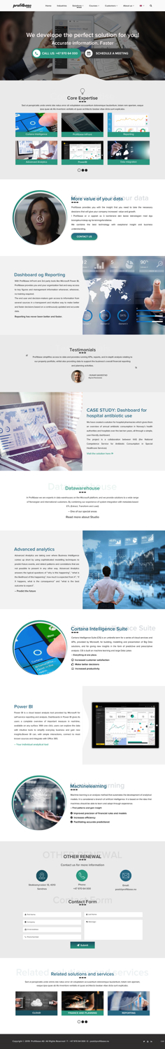 Web Design by pb for Profitbase | Design: #20918805