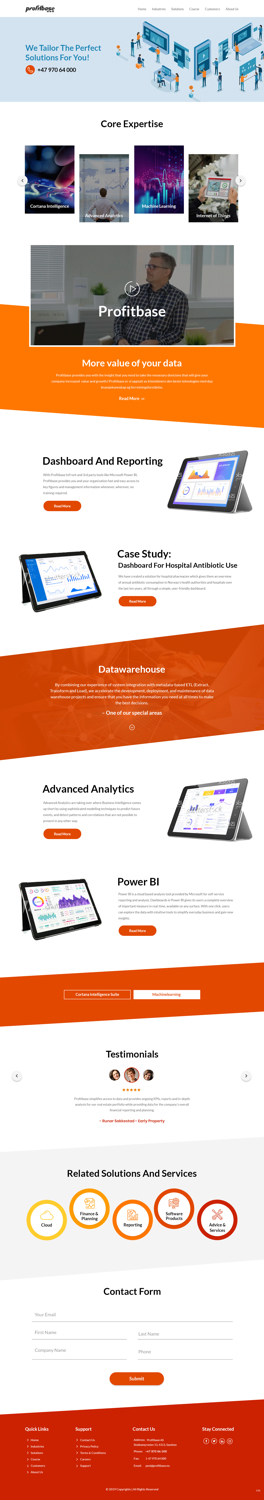 Web Design by pb for Profitbase | Design #20918808