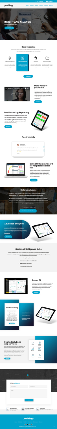 Web Design by pb for Profitbase | Design: #20918810