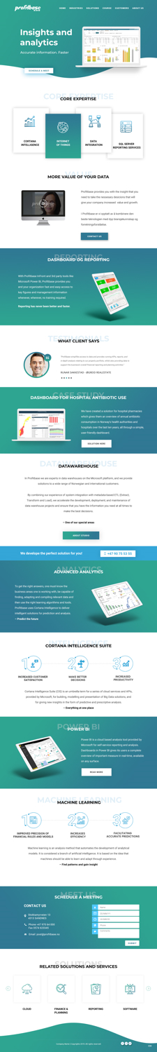 Web Design by pb for Profitbase | Design: #20918811
