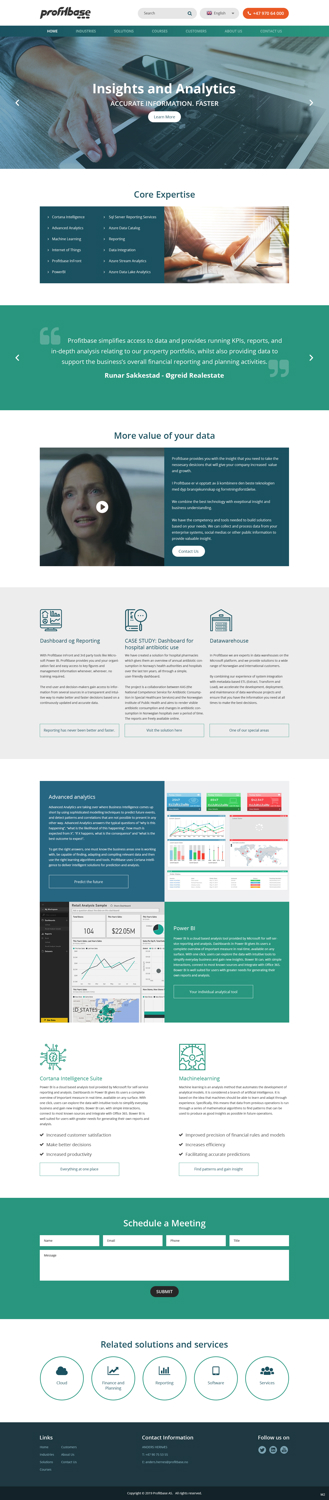 Diseño Web por pb para Profitbase | Diseño #20918816