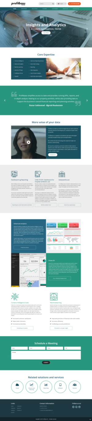 Web Design by pb for Profitbase | Design: #20918816